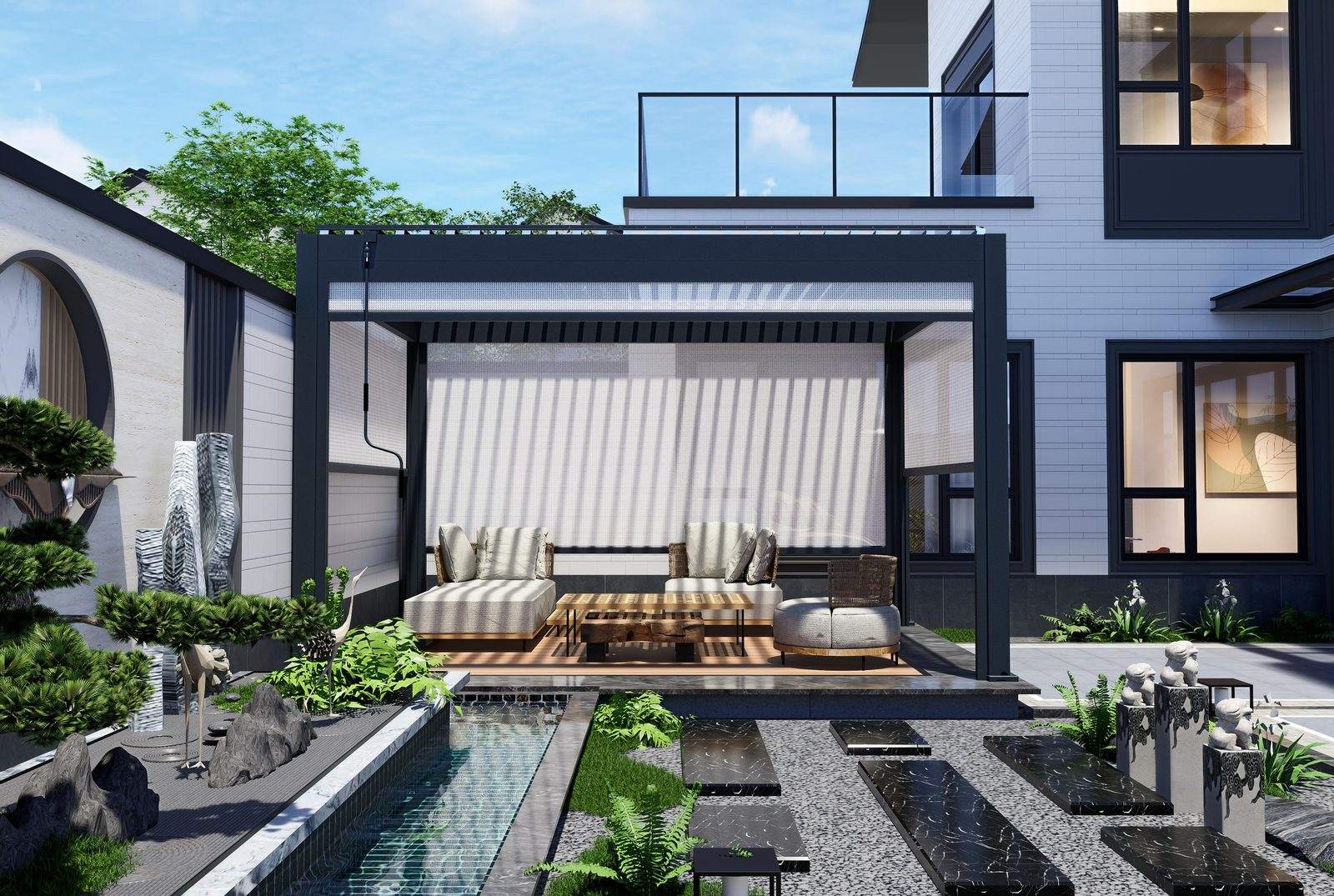 Aluminum Pergola - view 3
